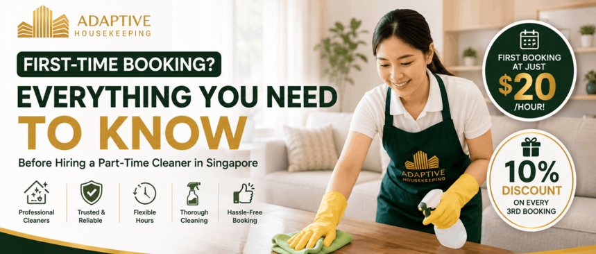 First-Time Booking? The Ultimate Guide to Hiring a Part-Time Cleaner in Singapore